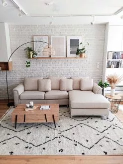 Beliani Sohvapöytä Säilytystila Vaalea Puu/musta BLACKPOOL -Halpa 2-istuttavat sohvat myymälä undef src sa picid 779501 type whitesh image