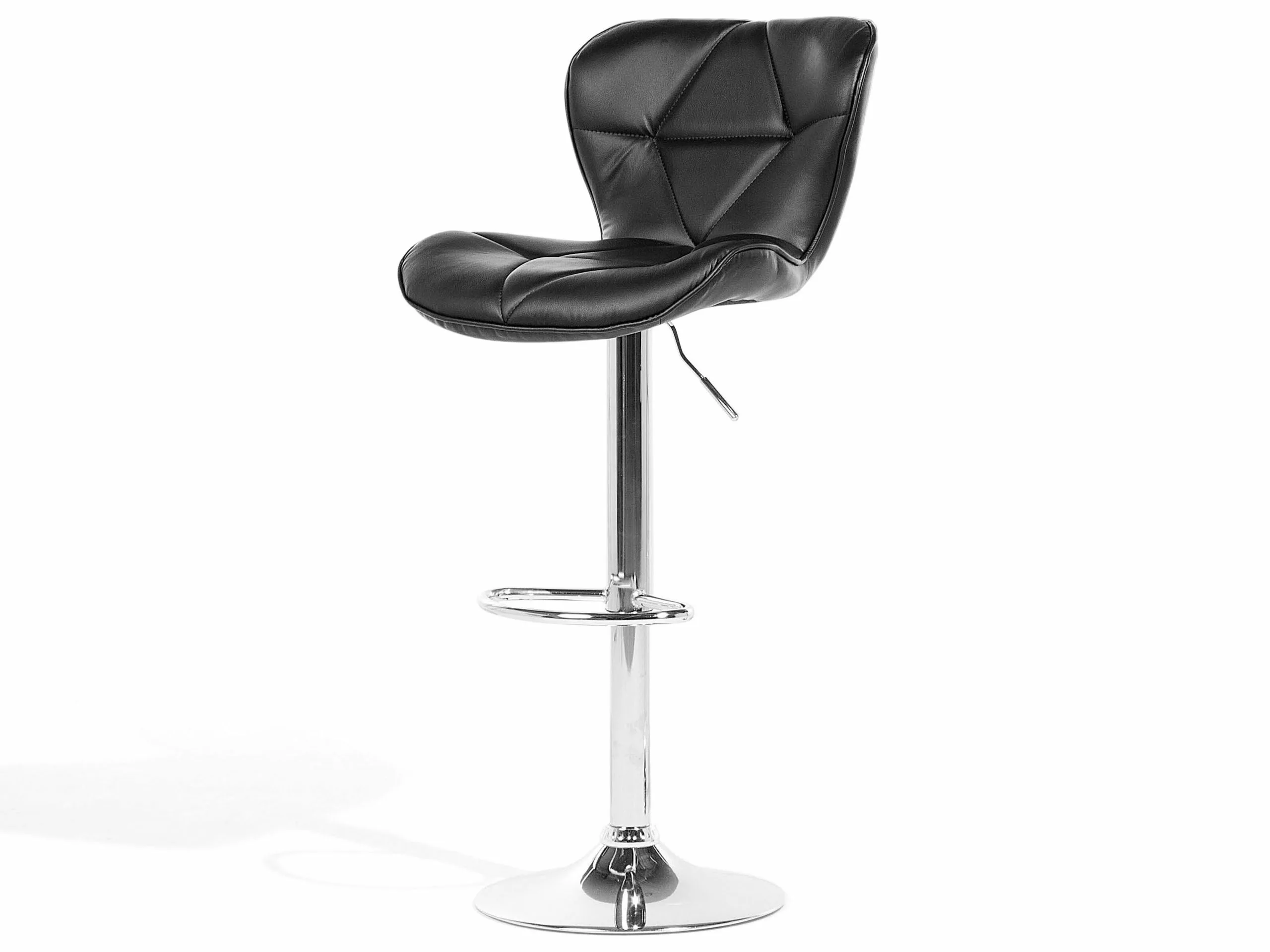 Beliani Baarijakkara Keinonahka Musta 2 Kpl VALETTA - Image 4