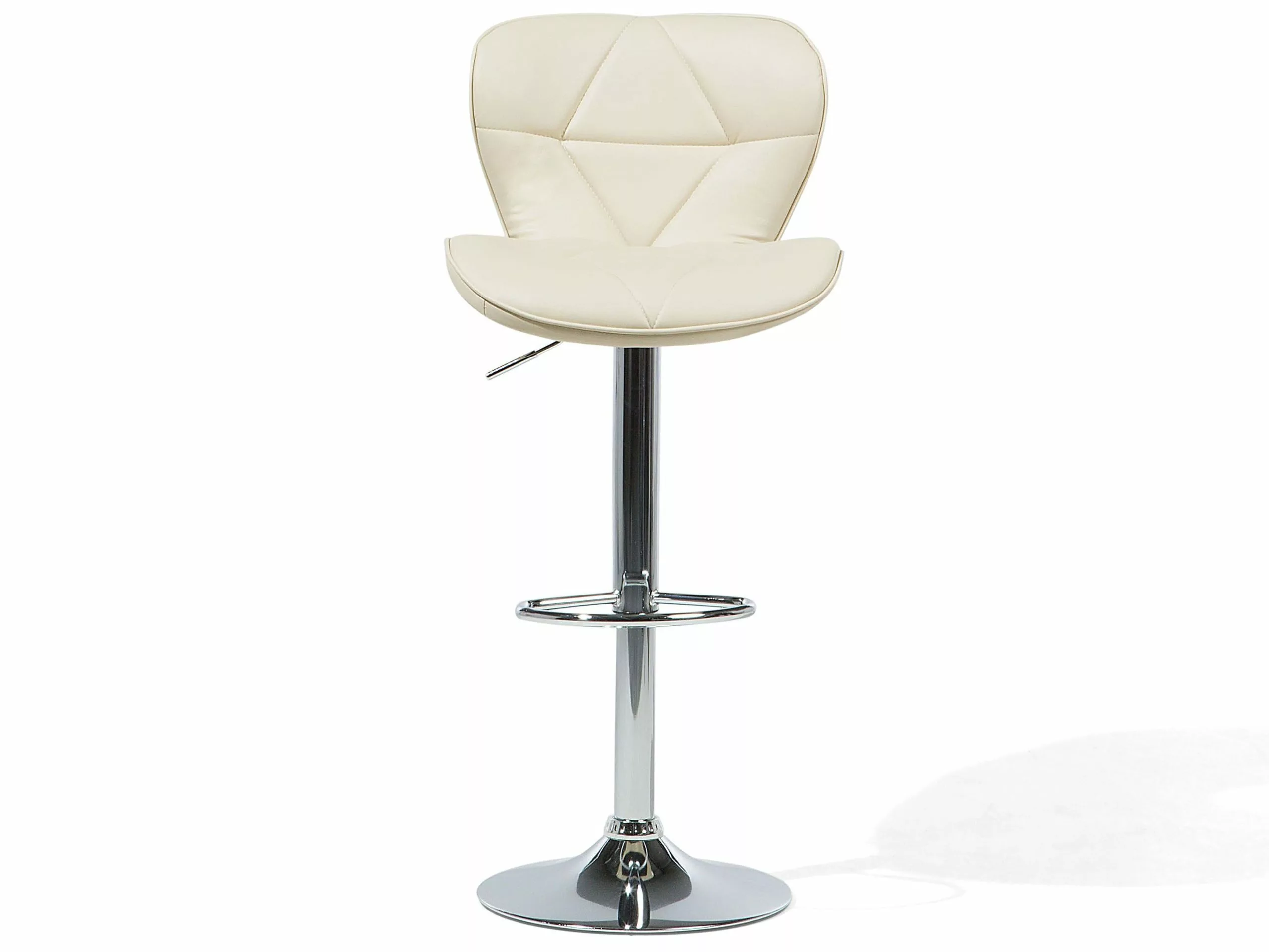 Beliani Baarijakkara Keinonahka Vaalea Beige 2 Kpl VALETTA - Image 3