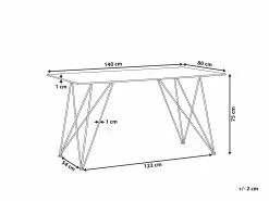 Beliani Ruokapöytä Marmorikuvio Musta/kulta 140 X 80 Cm KENTON -Halpa 2-istuttavat sohvat myymälä undef src sa picid 785333 type whitesh image