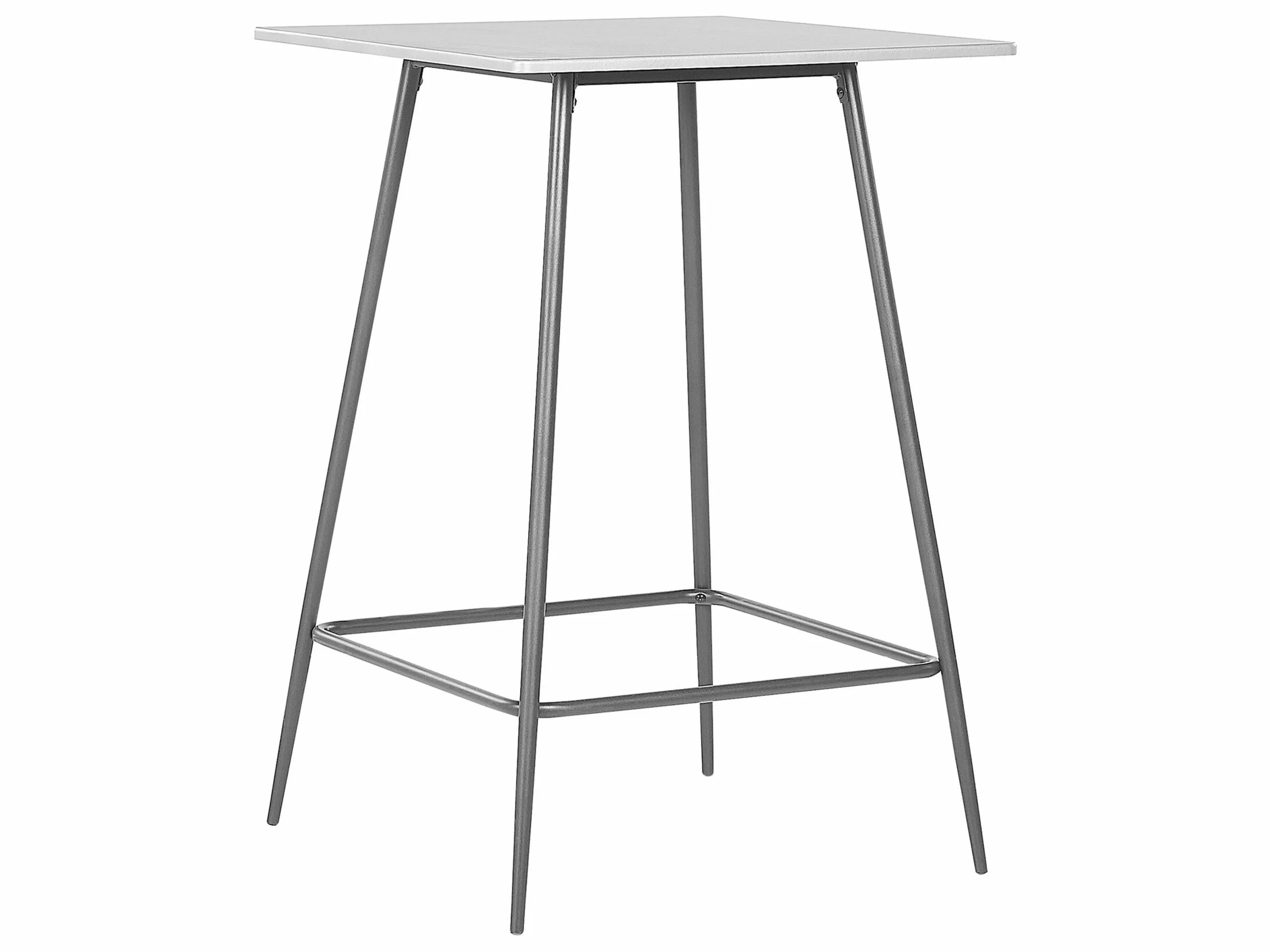 Beliani Baaripöytä Harmaa/musta 70 Cm VELTA