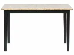 Beliani Ruokapöytä Jatkettava Kumipuu Vaalea Puu/musta 120/150 X 75 Cm HOUSTON -Halpa 2-istuttavat sohvat myymälä undef src sa picid 785759 type whitesh image