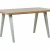 Beliani Ruokapöytä Vaalea Puu/harmaa 150 X 90 Cm LENISTER