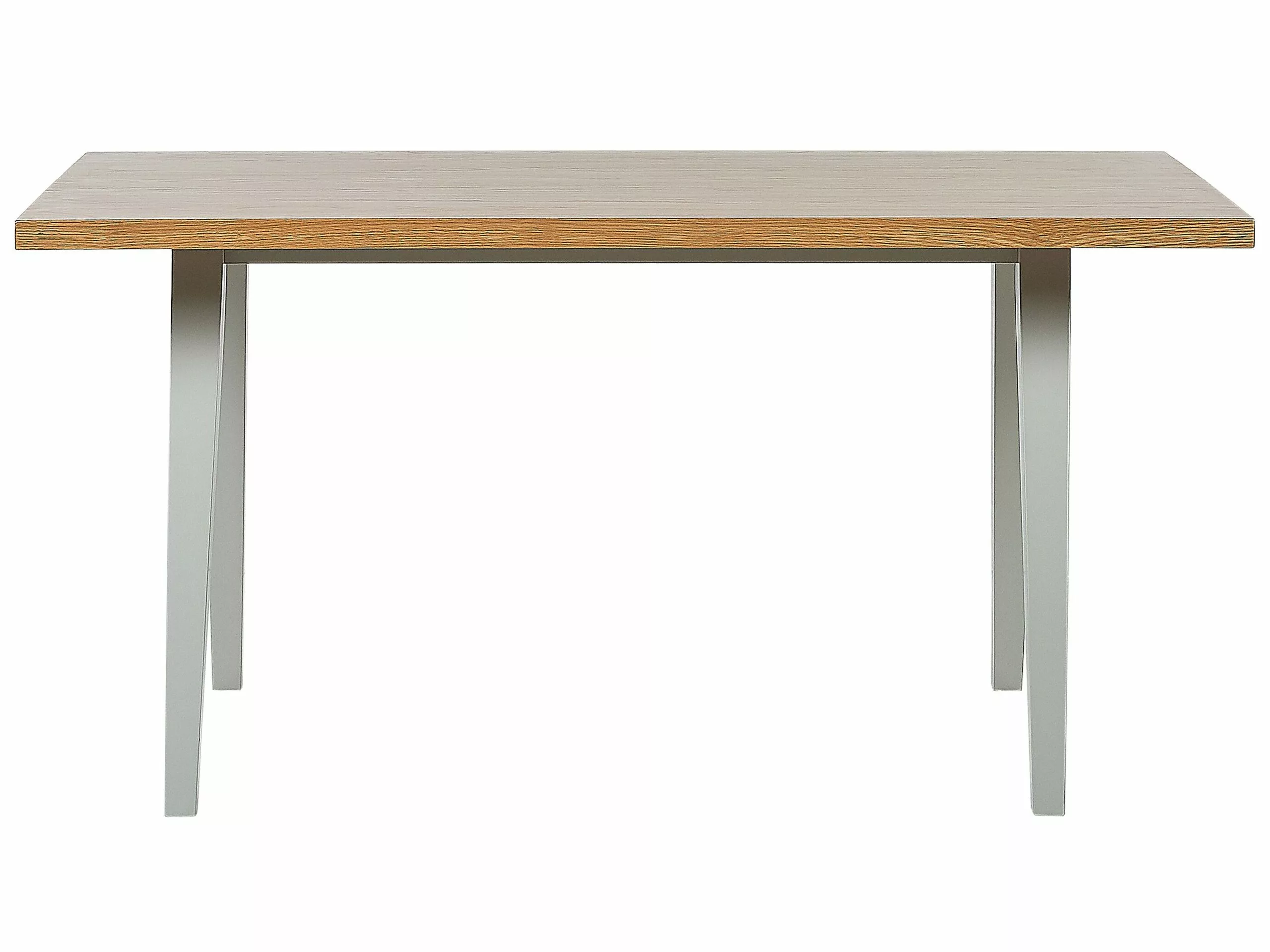 Beliani Ruokapöytä Vaalea Puu/harmaa 150 X 90 Cm LENISTER - Image 4