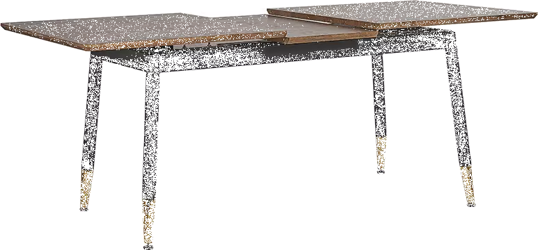 Beliani Ruokapöytä Jatkettava Tumma Puu/musta 160/200 X 90 Cm CALIFORNIA 6 Beliani Ruokapöytä Jatkettava Tumma Puu/musta 160/200 X 90 Cm CALIFORNIA - Image 4