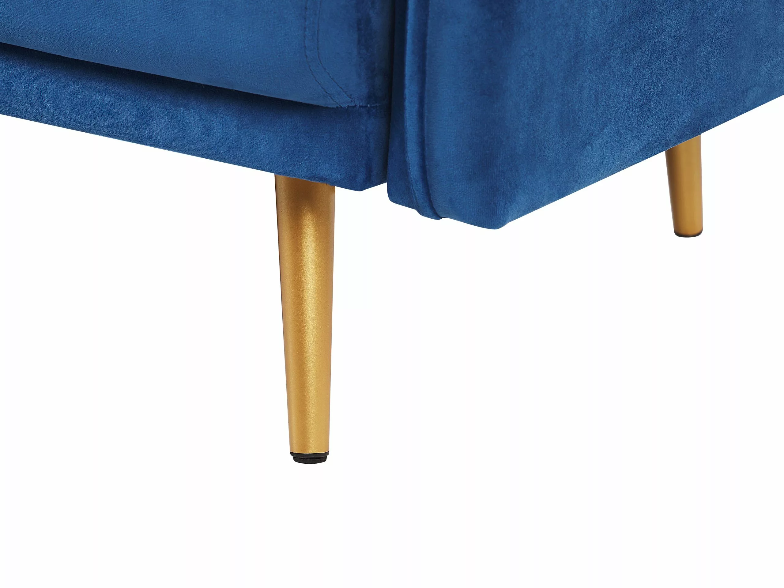 Beliani 2-istuttava Sohva Samettinen Laivastonsininen MAURA - Image 9