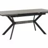 Beliani Ruokapöytä Jatkettava Harmaa/musta 140/180 X 80 Cm BENSON -Halpa 2-istuttavat sohvat myymälä undef src sa picid 790575 type whitesh image