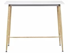 Beliani Baaripöytä Valkoinen/vaalea Puu 90 X 50 Cm CHAVES -Halpa 2-istuttavat sohvat myymälä undef src sa picid 790613 type whitesh image