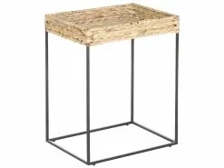 Beliani Sivupöytäsetti Vesihyasintti Luonnonväri/musta 3 Kpl HAWI -Halpa 2-istuttavat sohvat myymälä undef src sa picid 792112 type whitesh image