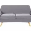 Beliani 2-istuttava Sohva Irrotettavilla Päällisillä Harmaa Sametti BERNES -Halpa 2-istuttavat sohvat myymälä undef src sa picid 792695 type whitesh image
