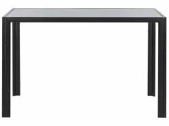 Beliani Ruokapöytä Lasitasolla Teräs Musta 120 X 80 Cm LAVOS -Halpa 2-istuttavat sohvat myymälä undef src sa picid 792916 type whitesh image