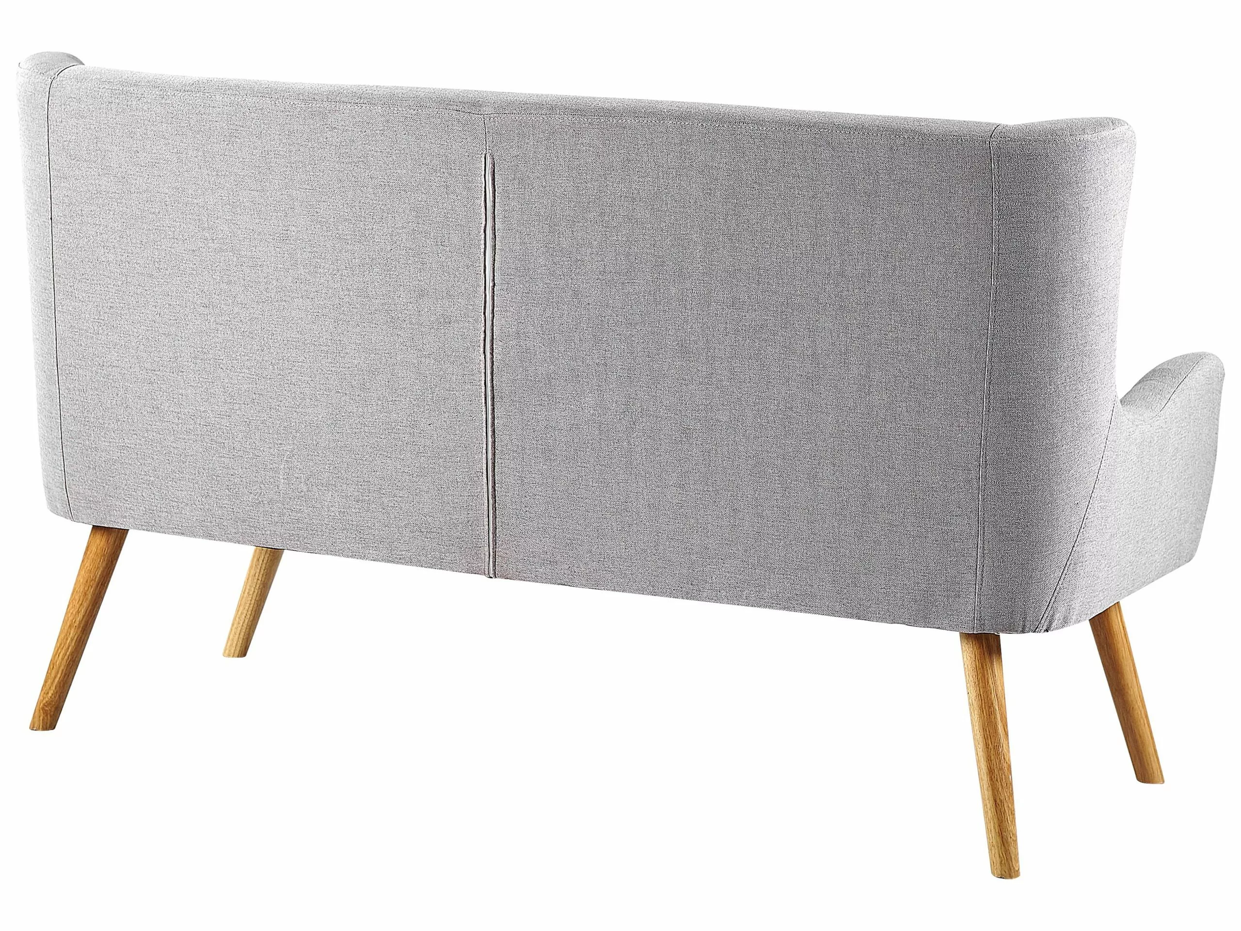 Beliani 2-istuttava Sohva Kangas Vaaleanharmaa SKIBBY - Image 7