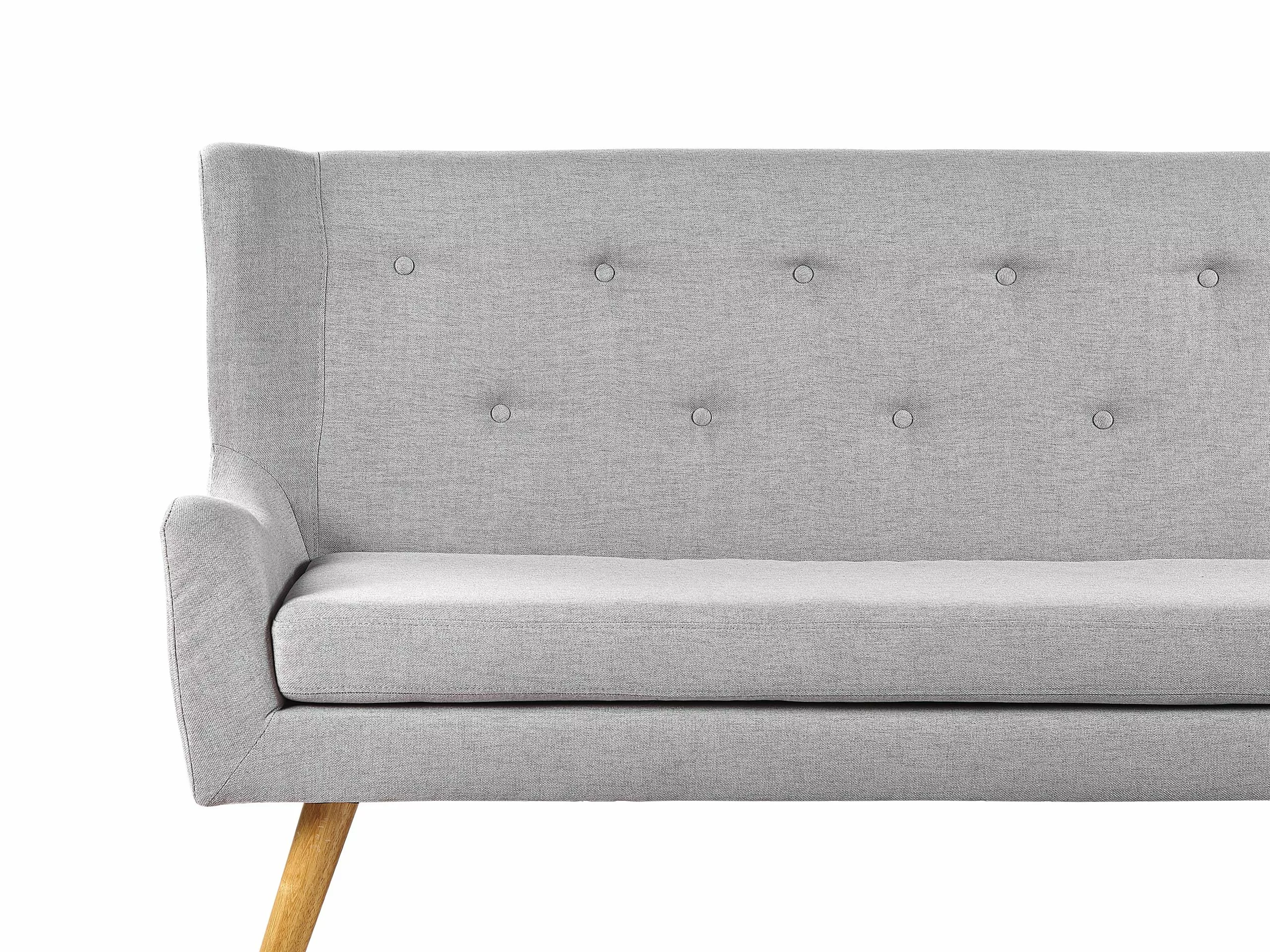 Beliani 2-istuttava Sohva Kangas Vaaleanharmaa SKIBBY - Image 8