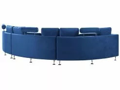 Beliani Kaareva Laivastonsininen 7-istuttava Samettisohva ROTUNDE -Halpa 2-istuttavat sohvat myymälä undef src sa picid 793557 type whitesh image