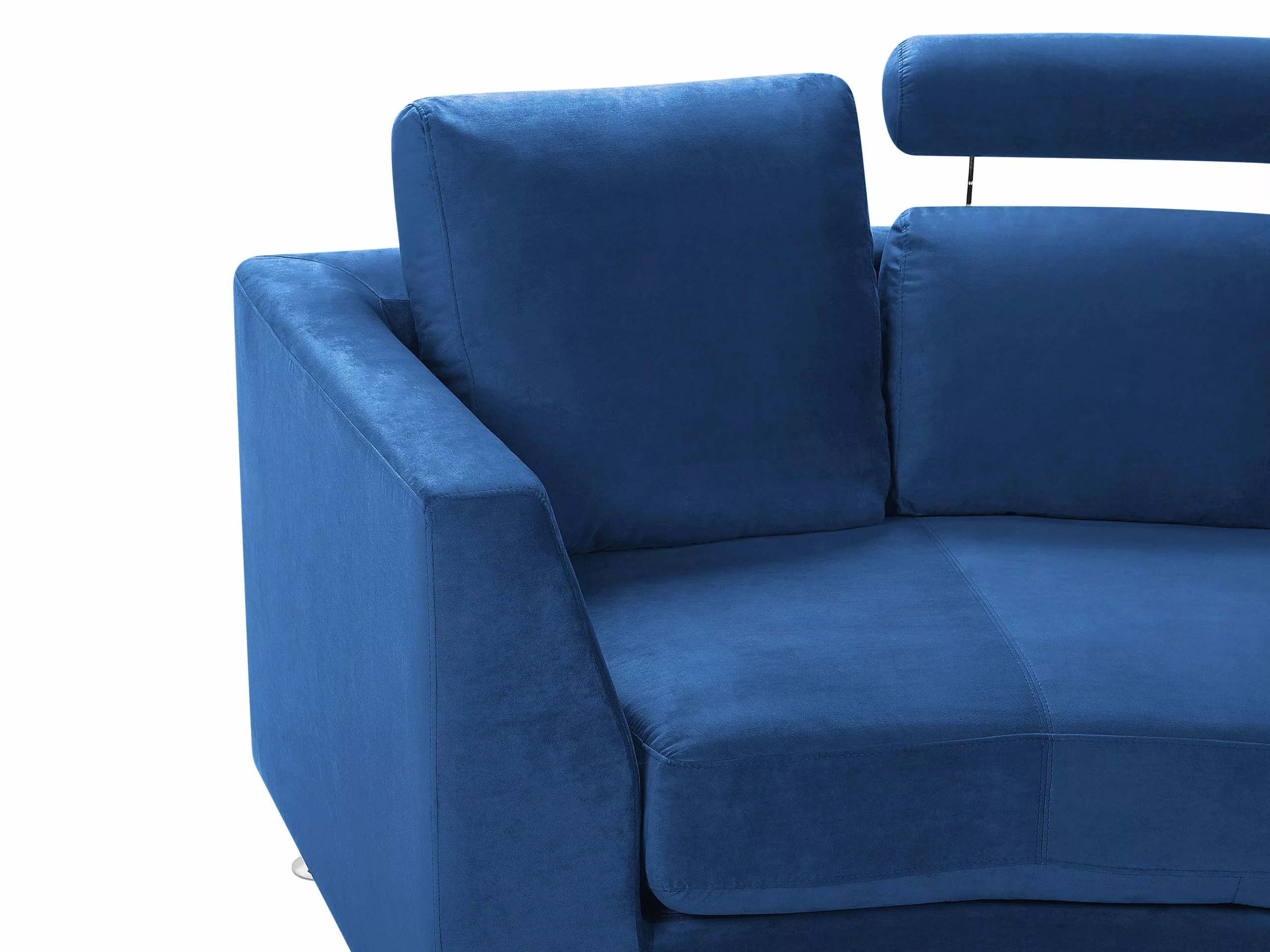 Beliani Kaareva Laivastonsininen 7-istuttava Samettisohva ROTUNDE - Image 10