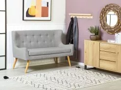 Beliani 2-istuttava Sohva Kangas Vaaleanharmaa SKIBBY -Halpa 2-istuttavat sohvat myymälä undef src sa picid 797288 type whitesh image