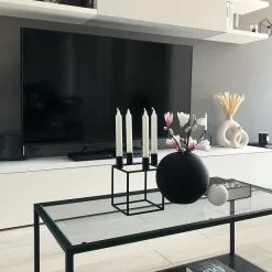 Beliani Sohvapöytä Lasitasolla Metalli Musta MEDORA -Halpa 2-istuttavat sohvat myymälä undef src sa picid 798246 type whitesh image