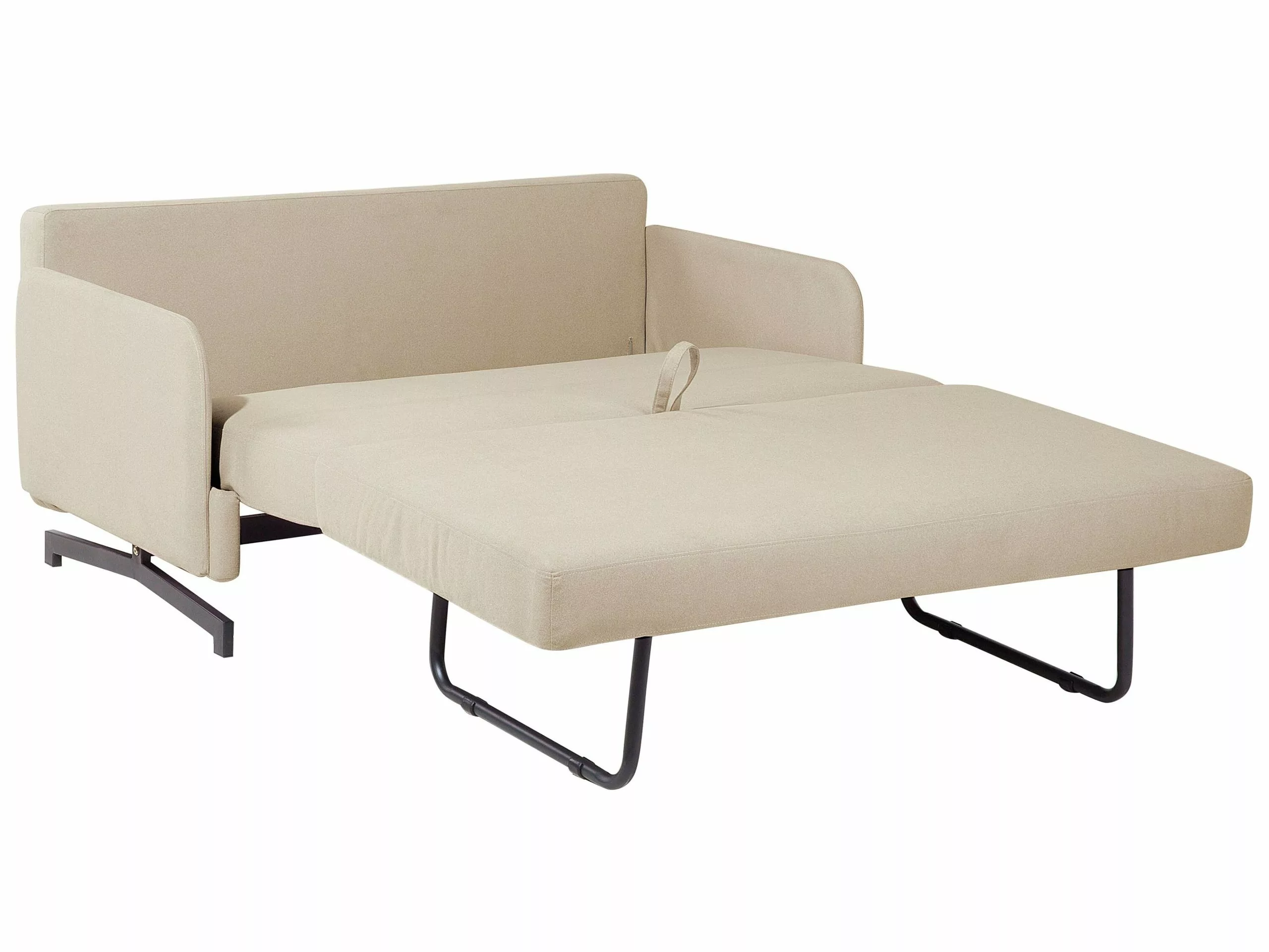 Beliani 2-istuttava Vuodesohva Kangas Beige BELFAST - Image 8