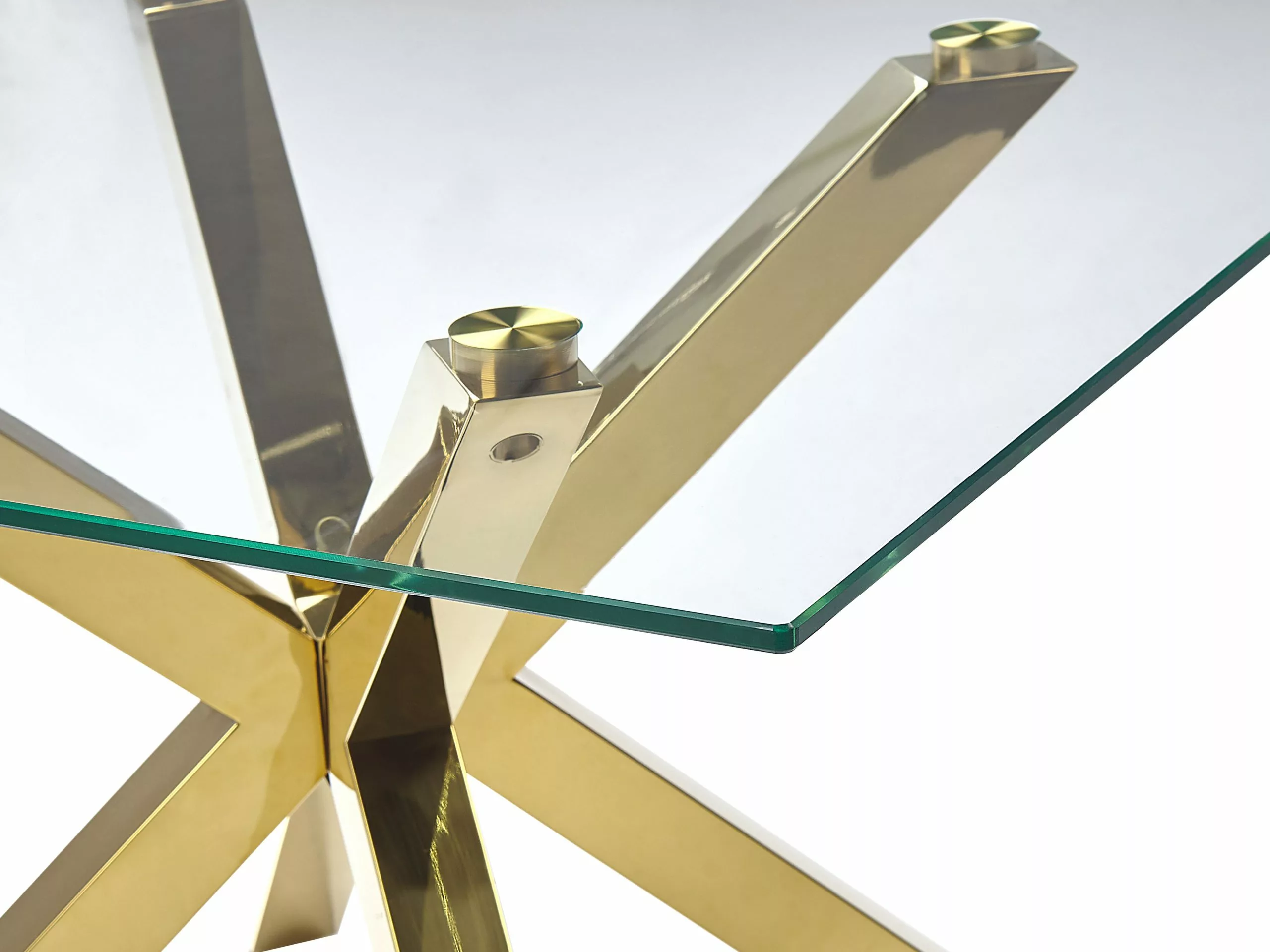 Beliani Sohvapöytä Lasitasolla Rosteri Kulta STARLIGHT 6 Beliani Sohvapöytä Lasitasolla Rosteri Kulta STARLIGHT - Image 4