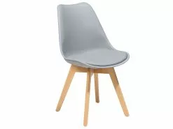 Beliani Tuoli Muovi Vaaleanharmaa 2 Kpl DAKOTA II -Halpa 2-istuttavat sohvat myymälä undef src sa picid 801996 type whitesh image