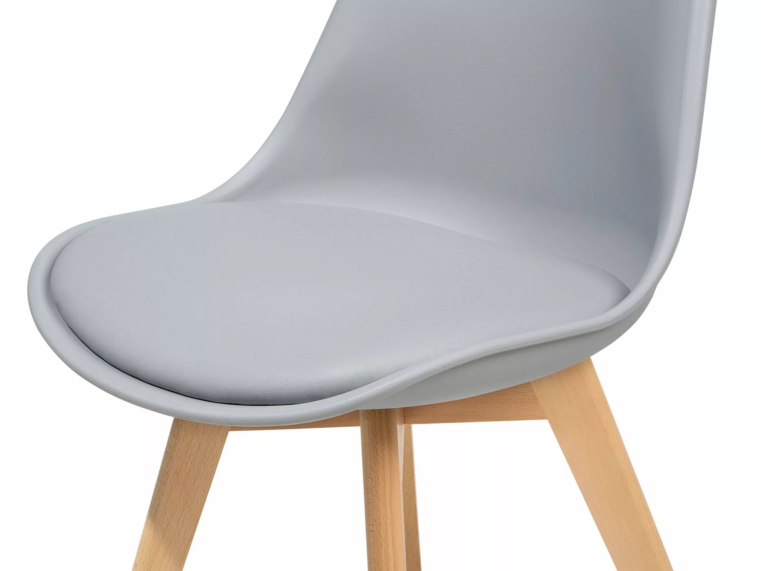 Beliani Tuoli Muovi Vaaleanharmaa 2 Kpl DAKOTA II - Image 9