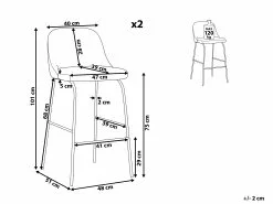 Beliani Baarituoli Sametti Vaaleanharmaa 2 Kpl NEKOMA 19 Beliani Baarituoli Sametti Vaaleanharmaa 2 Kpl NEKOMA -Halpa 2-istuttavat sohvat myymälä undef src sa picid 802522 type whitesh image