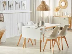 Beliani Ruokapöytä Jatkettava Valkoinen/vaalea Puu 120/155 X 80 Cm MEDIO 14 Beliani Ruokapöytä Jatkettava Valkoinen/vaalea Puu 120/155 X 80 Cm MEDIO -Halpa 2-istuttavat sohvat myymälä undef src sa picid 808660 type whitesh image