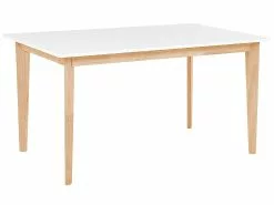 Beliani Ruokapöytä Jatkettava Valkoinen/vaalea Puu 140/180 X 90 Cm SOLA -Halpa 2-istuttavat sohvat myymälä undef src sa picid 808715 type whitesh image