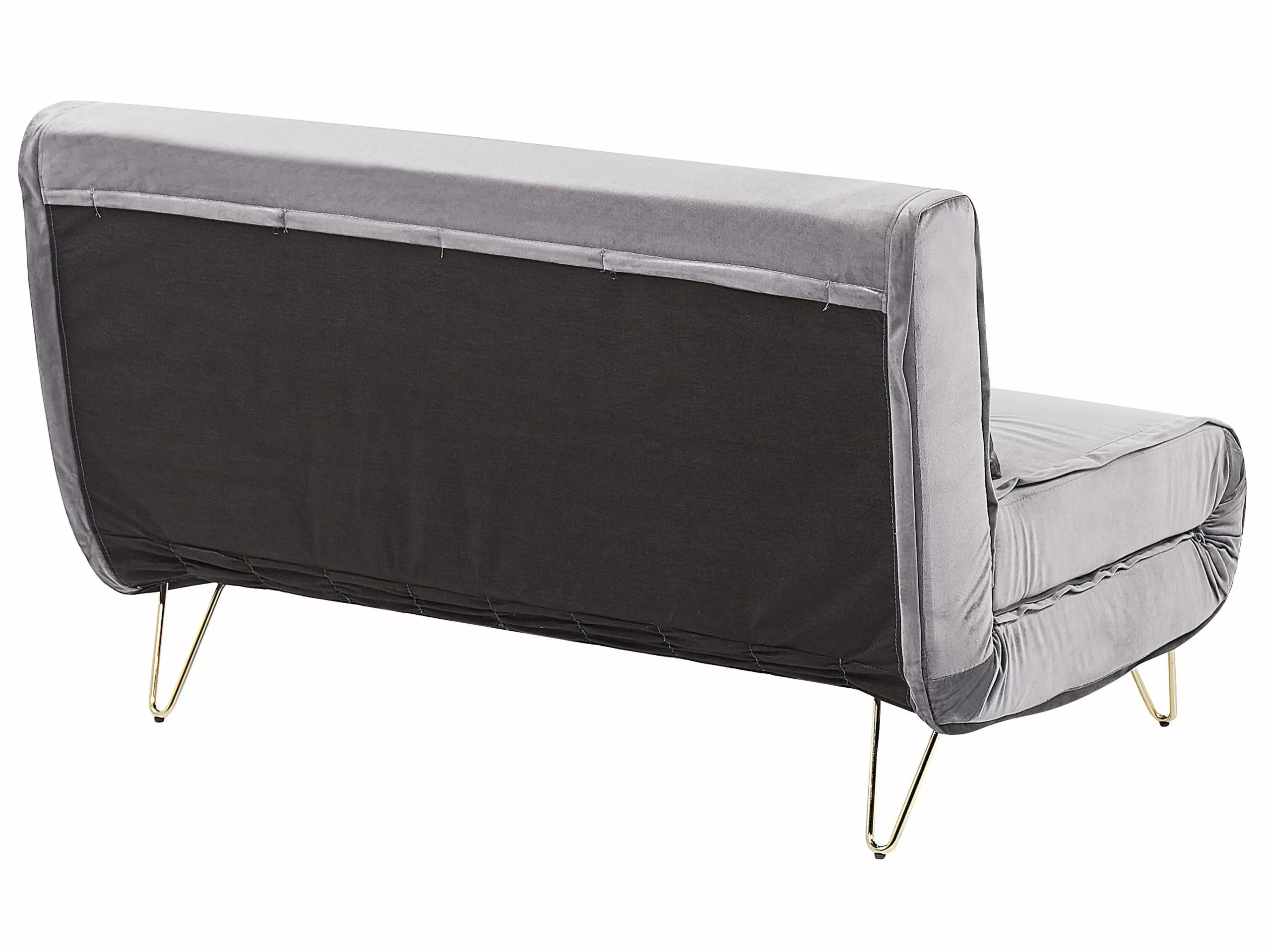 Beliani 2-istuttava Vuodesohva Sametti Harmaa VESTFOLD 10 Beliani 2-istuttava Vuodesohva Sametti Harmaa VESTFOLD - Image 8