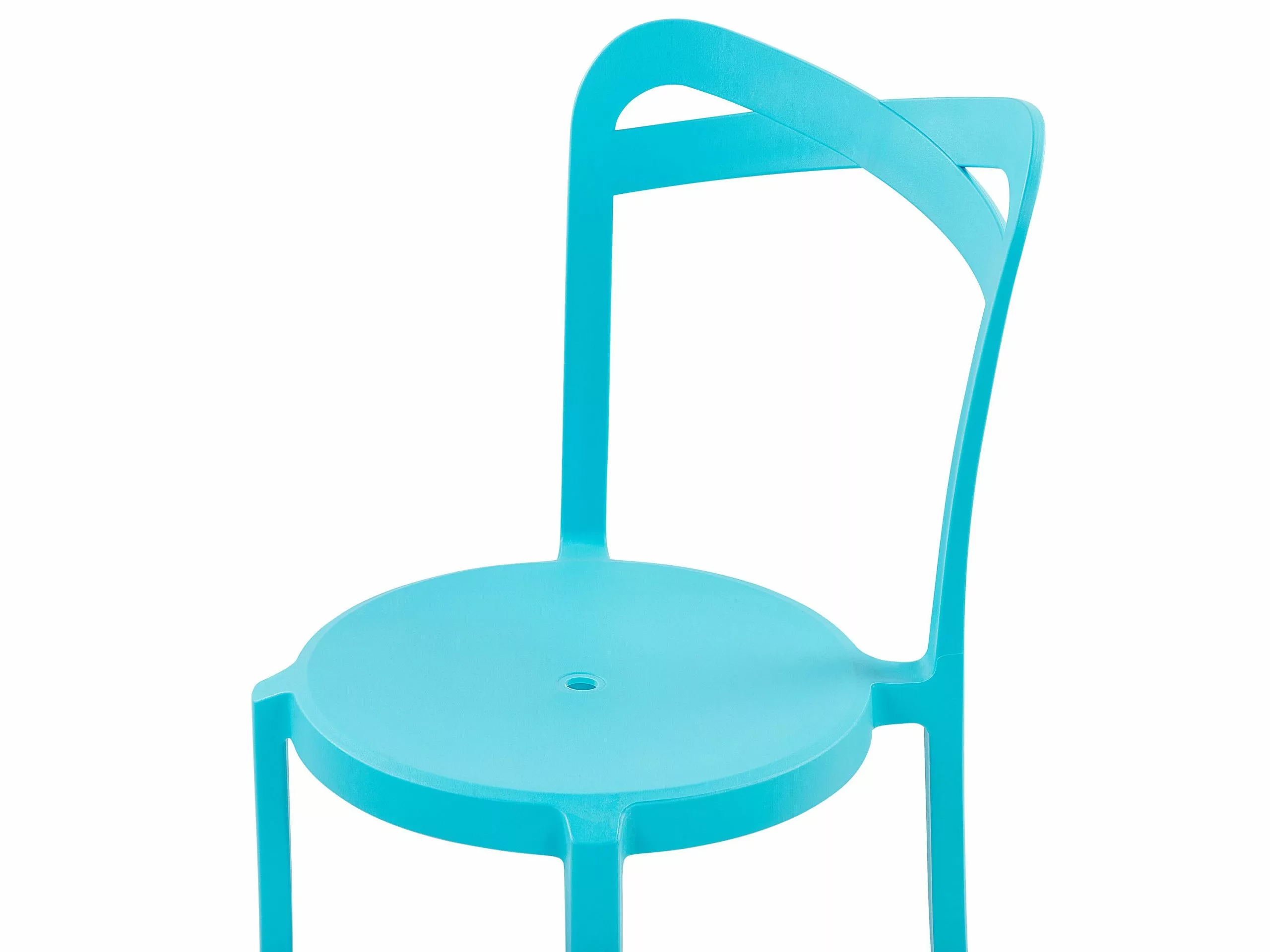 Beliani Tuoli Muovi Turkoosi 2 Kpl CAMOGLI - Image 8