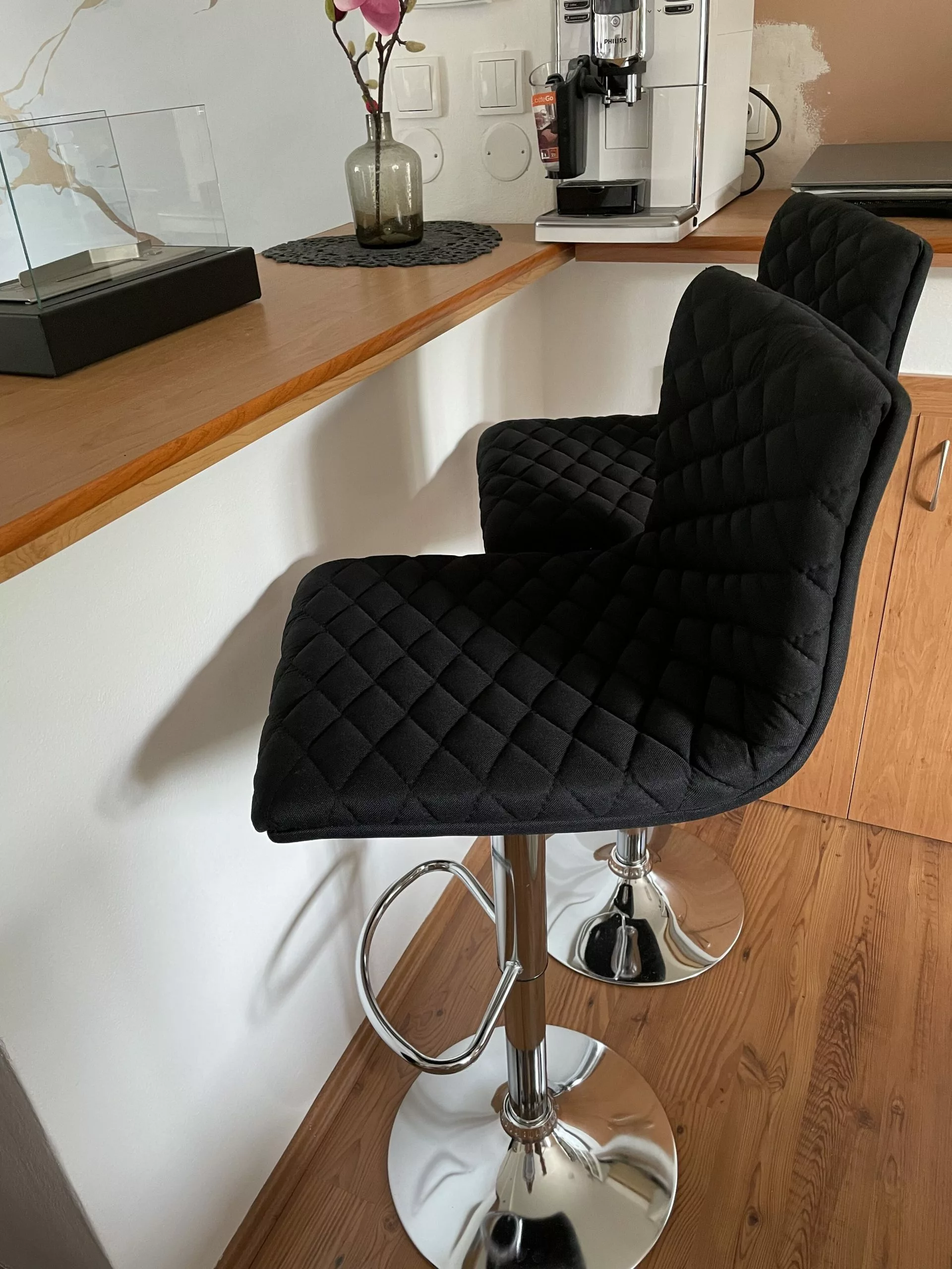 Beliani Baarijakkara Kangas Musta 2 Kpl ORLANDO - Image 3