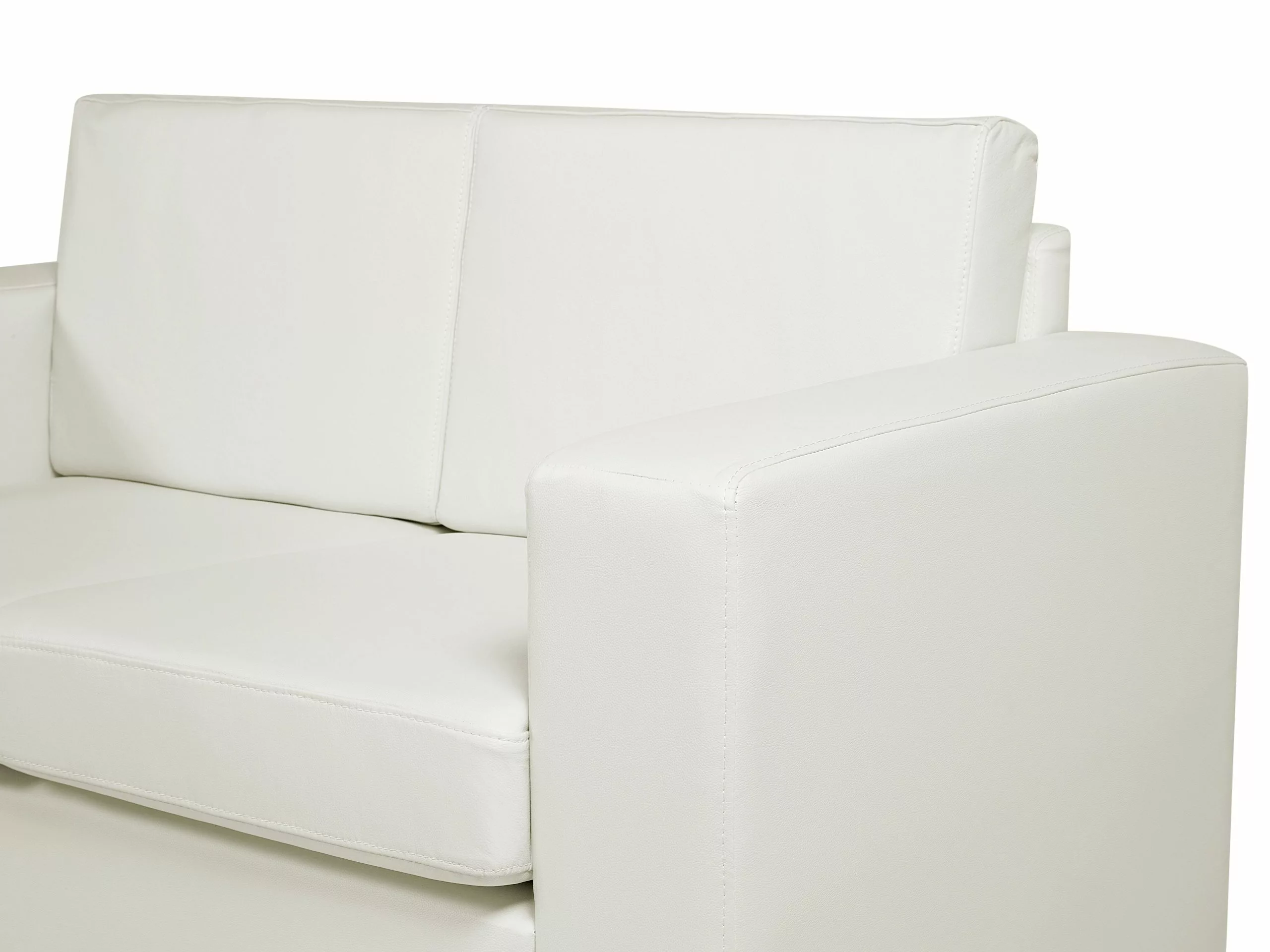 Beliani Valkoinen Nahkaverhoiltu Sohvaryhmä HELSINKI 9 Beliani Valkoinen Nahkaverhoiltu Sohvaryhmä HELSINKI - Image 7