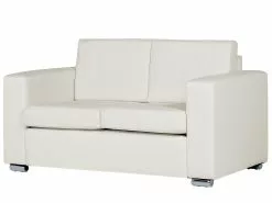 Beliani Valkoinen 2-istuttava Nahkasohva HELSINKI -Halpa 2-istuttavat sohvat myymälä undef src sa picid 813042 type whitesh image