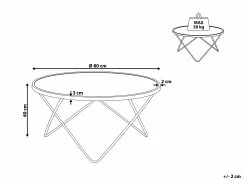 Beliani Sohvapöytä Lasitasolla Metalli Valkoinen/hopea MERIDIAN II 13 Beliani Sohvapöytä Lasitasolla Metalli Valkoinen/hopea MERIDIAN II -Halpa 2-istuttavat sohvat myymälä undef src sa picid 817092 type whitesh image