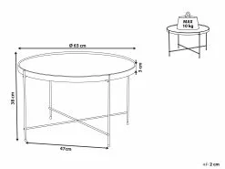 Beliani Sohvapöytä Peililasitasolla Rauta Kulta LUCEA 15 Beliani Sohvapöytä Peililasitasolla Rauta Kulta LUCEA -Halpa 2-istuttavat sohvat myymälä undef src sa picid 817104 type whitesh image