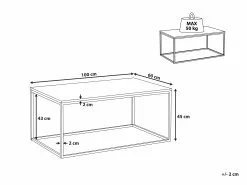 Beliani Sohvapöytä Marmorikuvio Musta DELANO -Halpa 2-istuttavat sohvat myymälä undef src sa picid 817105 type whitesh image