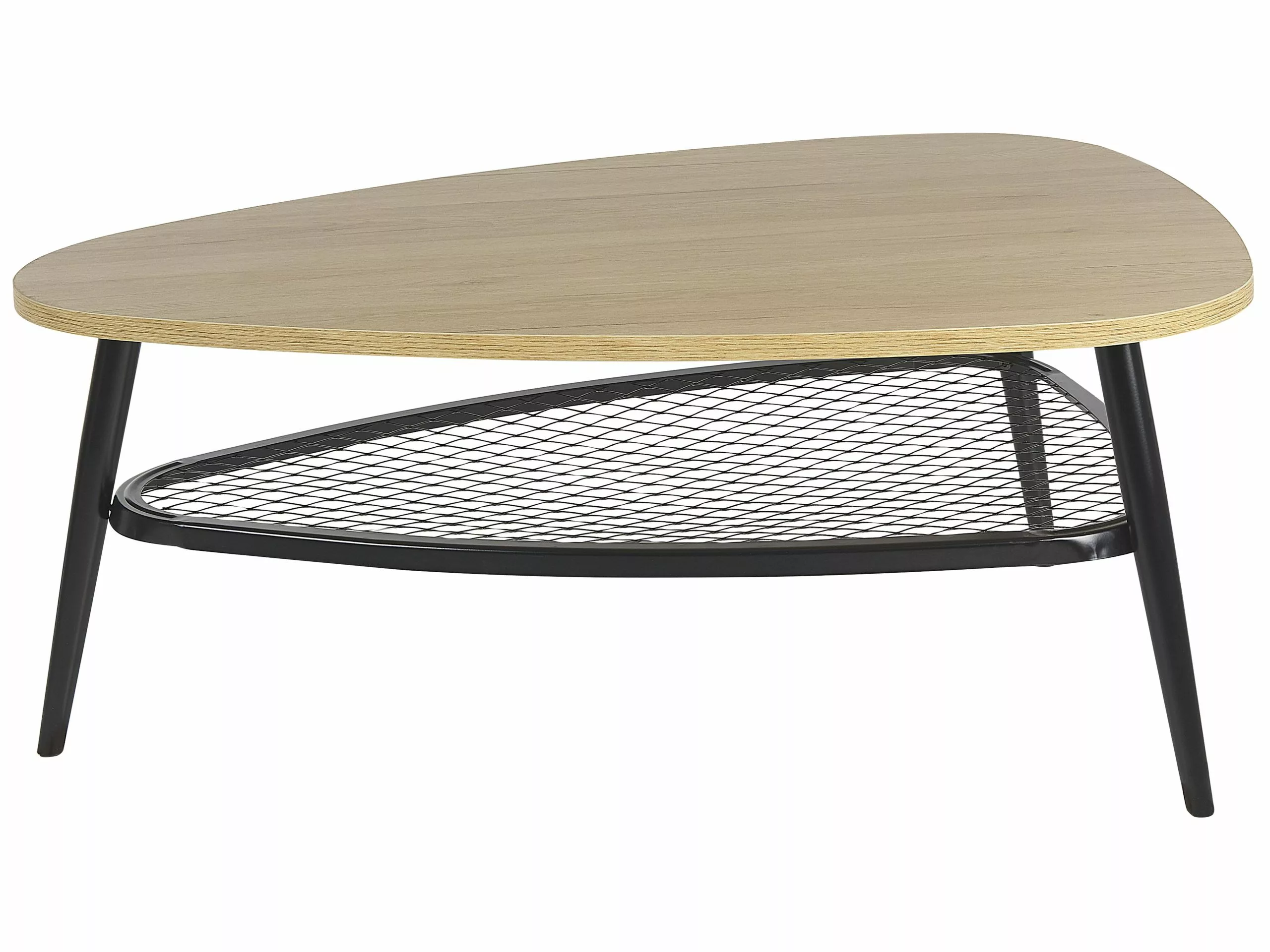 Beliani Sohvapöytä Vaalea Puu/musta DORENA 6 Beliani Sohvapöytä Vaalea Puu/musta DORENA - Image 4