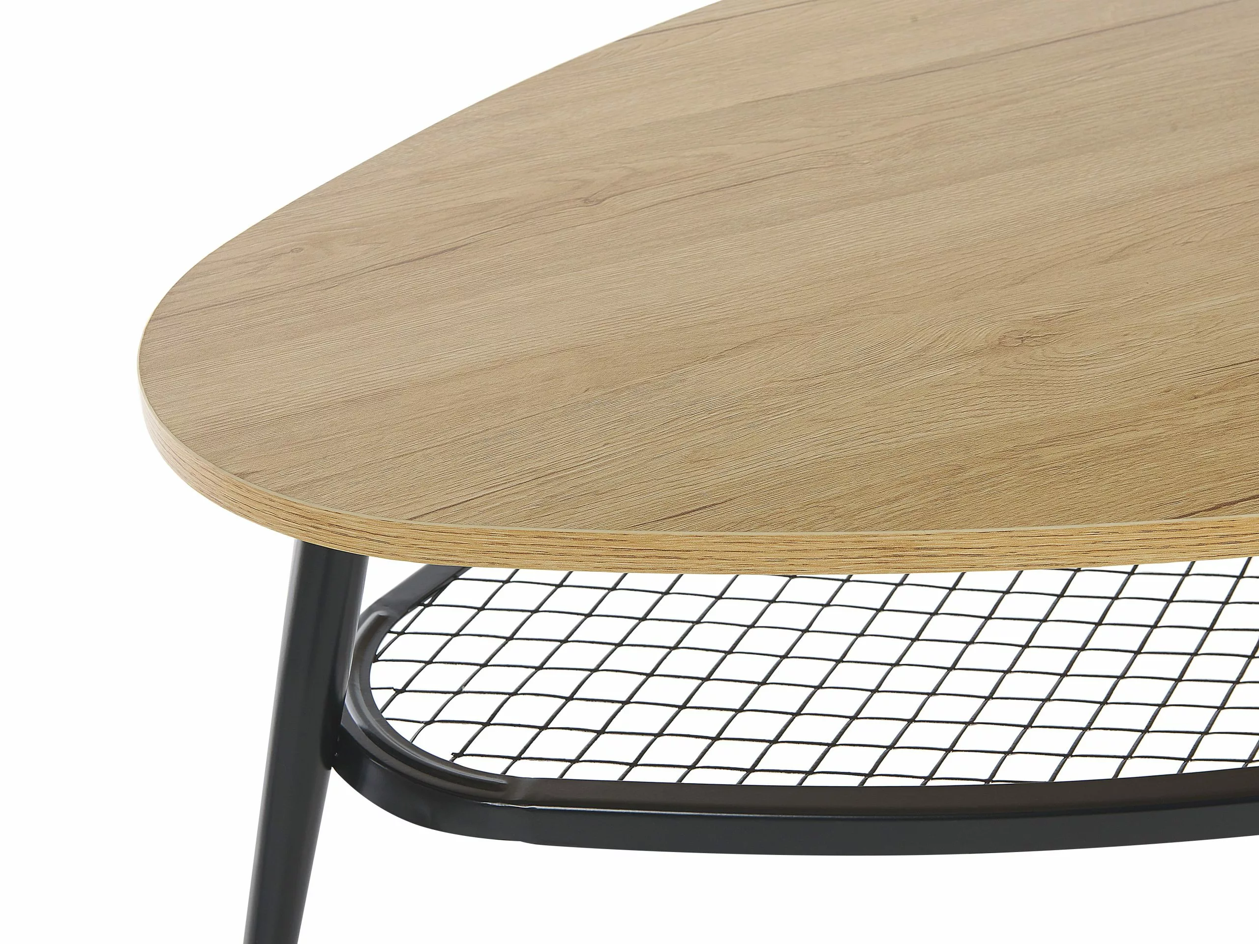 Beliani Sohvapöytä Vaalea Puu/musta DORENA 7 Beliani Sohvapöytä Vaalea Puu/musta DORENA - Image 5