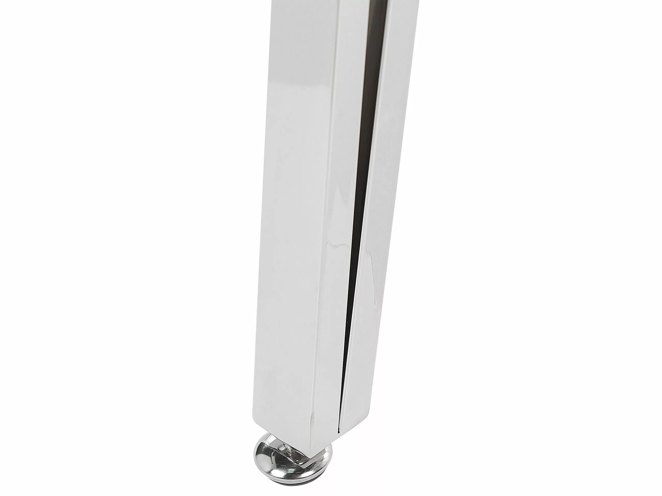 Beliani Ruokapöytä Marmorikuvio Valkoinen/hopea 120 X 70 Cm GREYTON - Image 5