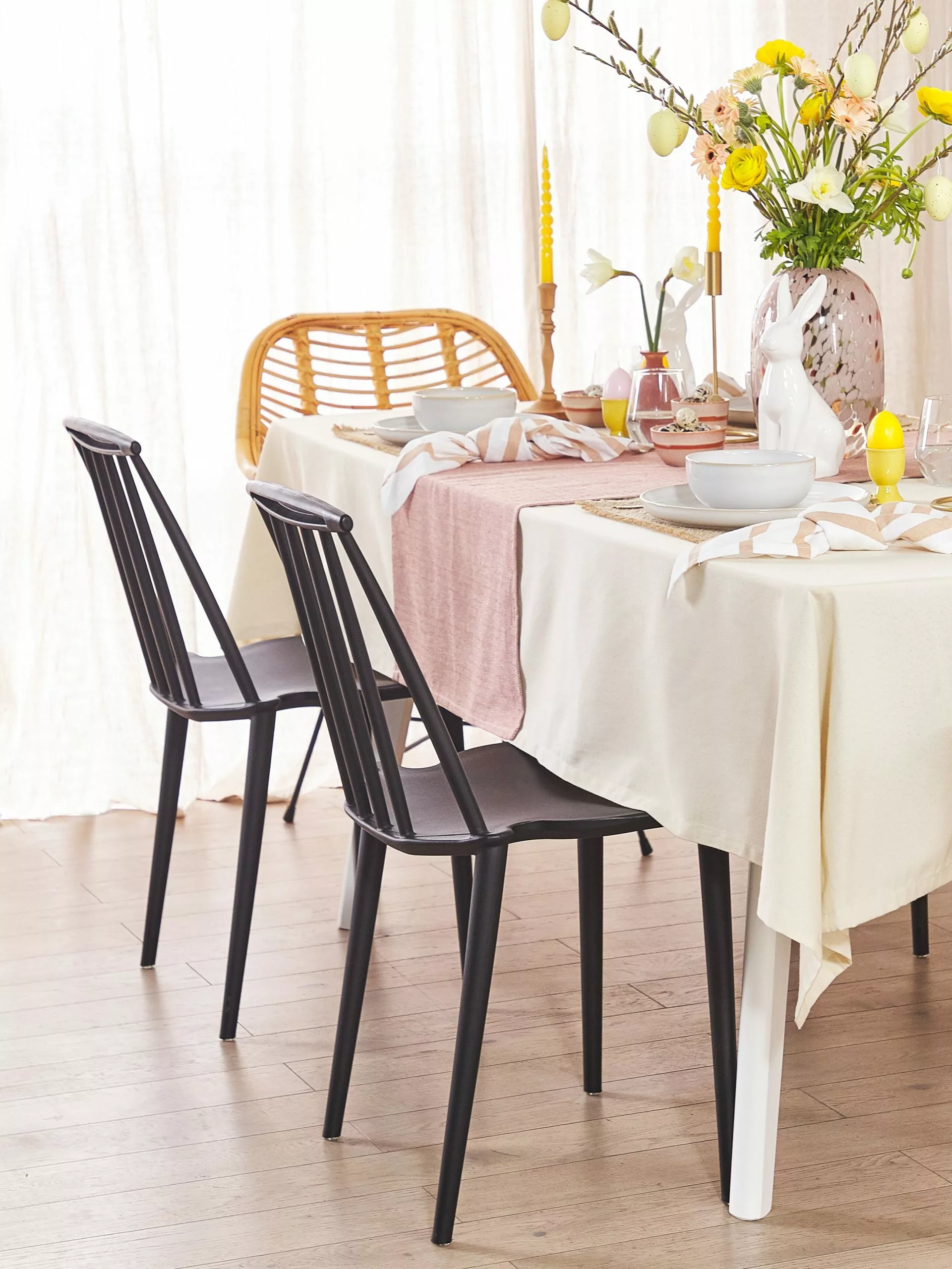 Beliani Tuoli Muovi Musta 2 Kpl VENTNOR 6 Beliani Tuoli Muovi Musta 2 Kpl VENTNOR - Image 4