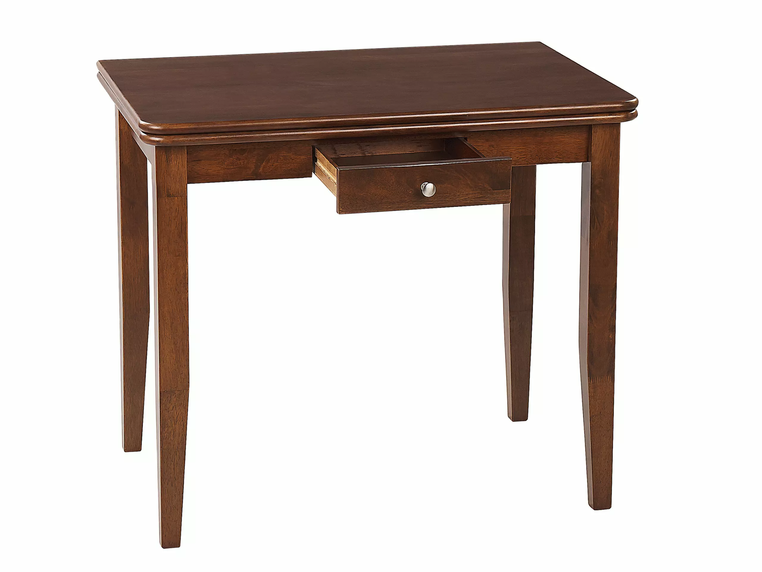 Beliani Ruokapöytä Jatkettava Tumma Kumipuu 90/120 X 60 Cm MASELA 5 Beliani Ruokapöytä Jatkettava Tumma Kumipuu 90/120 X 60 Cm MASELA - Image 3