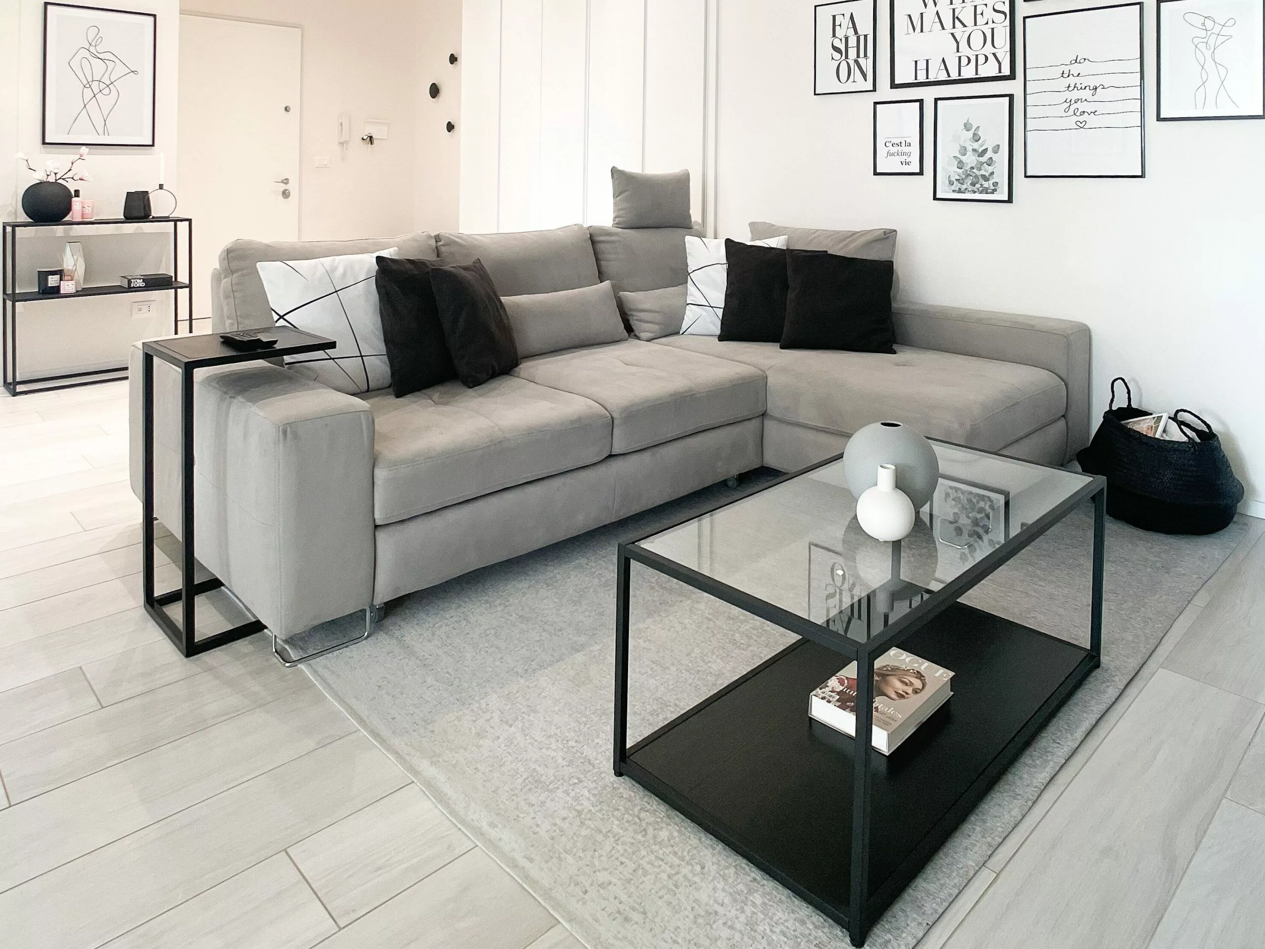 Beliani Sohvapöytä Lasitasolla Metalli Musta MEDORA - Image 10