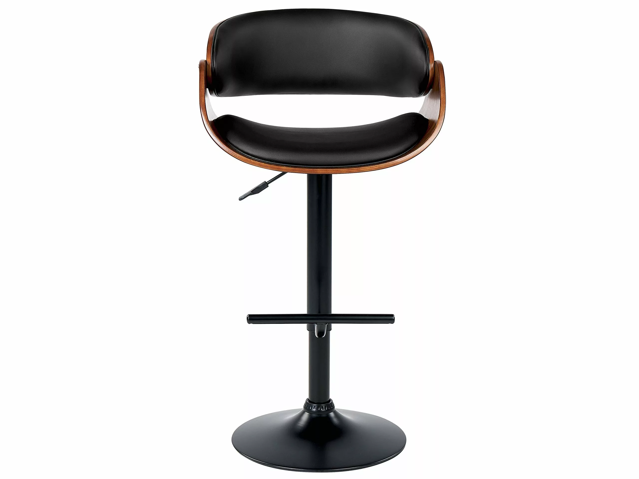 Beliani Baarijakkara Keinonahka Tumma Puu/musta BAKU II - Image 3