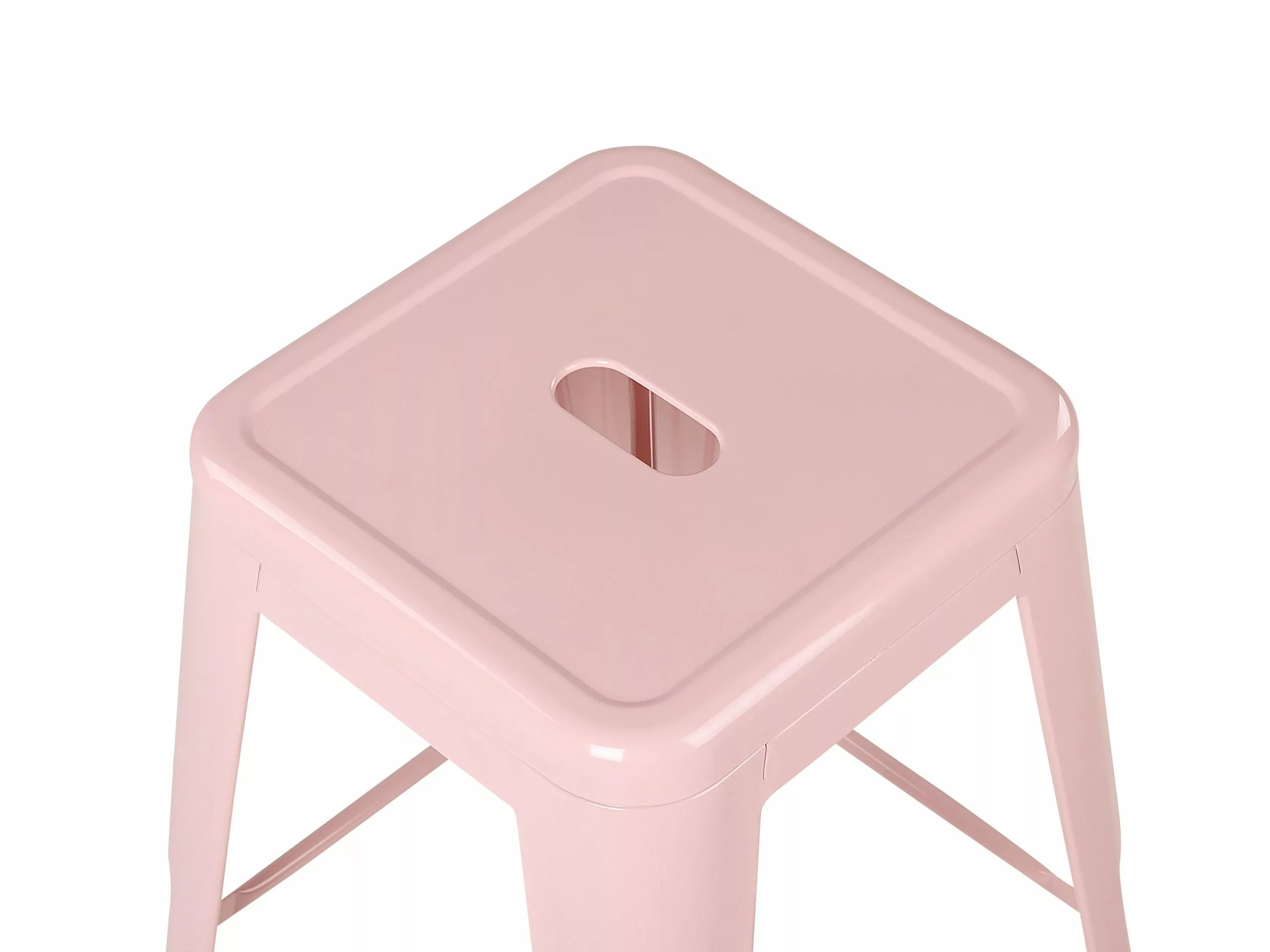 Beliani Baarijakkara Metalli Vaaleanpunainen 76 Cm 2 Kpl CABRILLO - Image 5