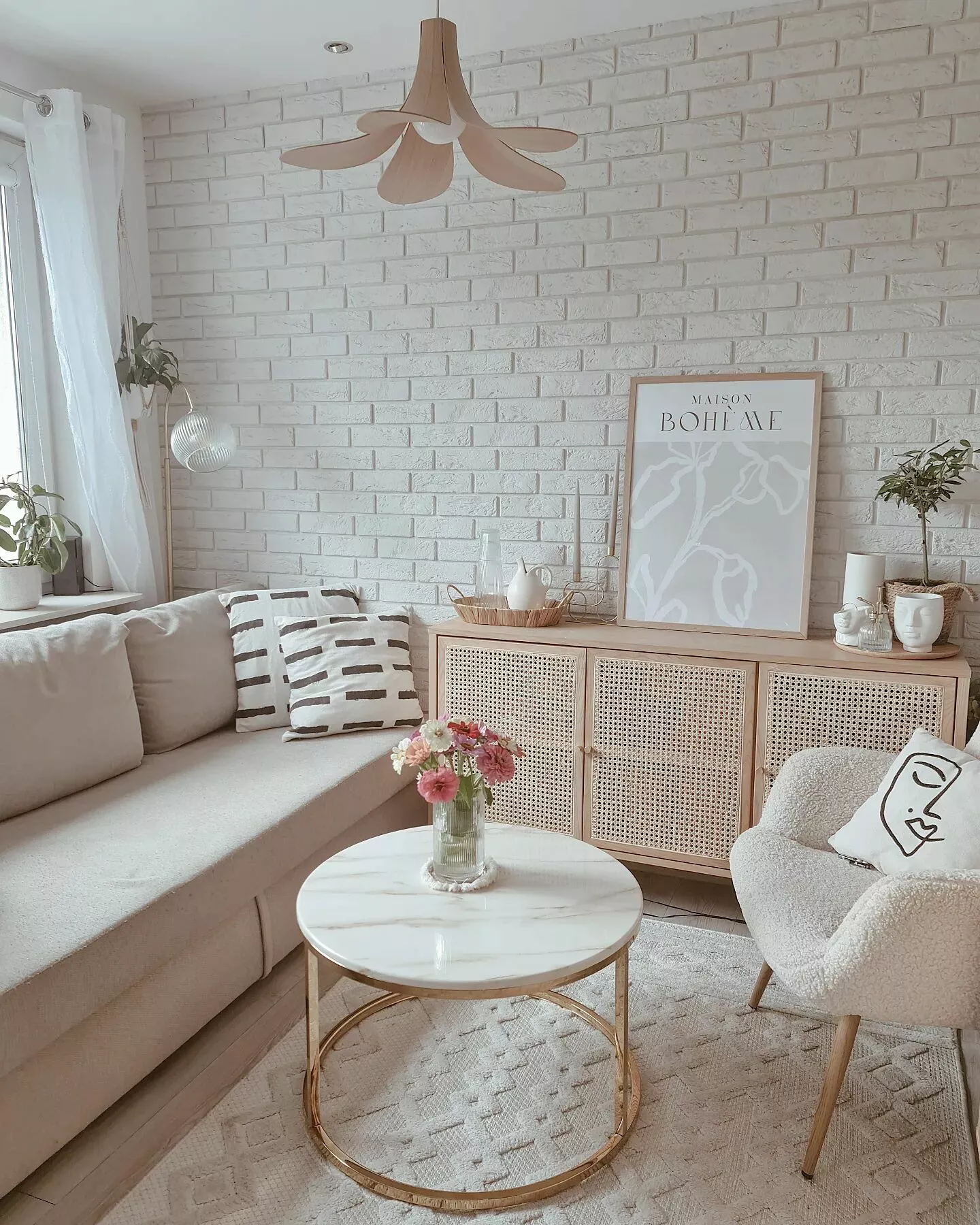 Beliani Sohvapöytä Marmorikuvio Beige/kulta CORAL 10 Beliani Sohvapöytä Marmorikuvio Beige/kulta CORAL - Image 8