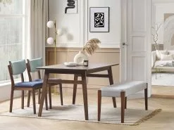 Beliani Ruokapöytä Tumma Kumipuu 140 X 85 Cm VENTERA 10 Beliani Ruokapöytä Tumma Kumipuu 140 X 85 Cm VENTERA -Halpa 2-istuttavat sohvat myymälä undef src sa picid 832101 type color image