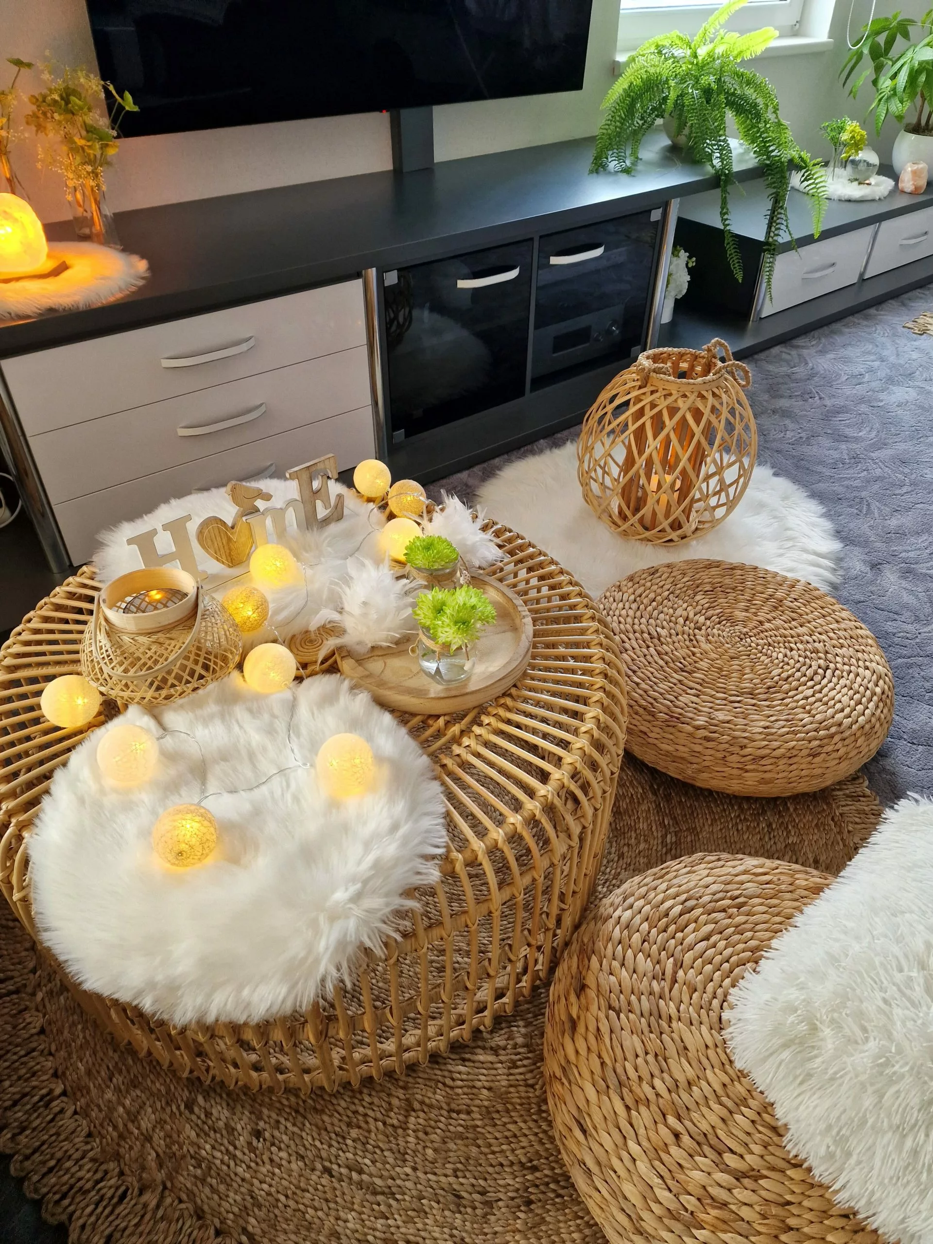 Beliani Sohvapöytä Rottinki Luonnonväri LIMNI - Image 7