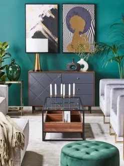 Beliani Sohvapöytä Lasitasolla Tumma Puu/musta WACO 15 Beliani Sohvapöytä Lasitasolla Tumma Puu/musta WACO -Halpa 2-istuttavat sohvat myymälä undef src sa picid 836341 type whitesh image