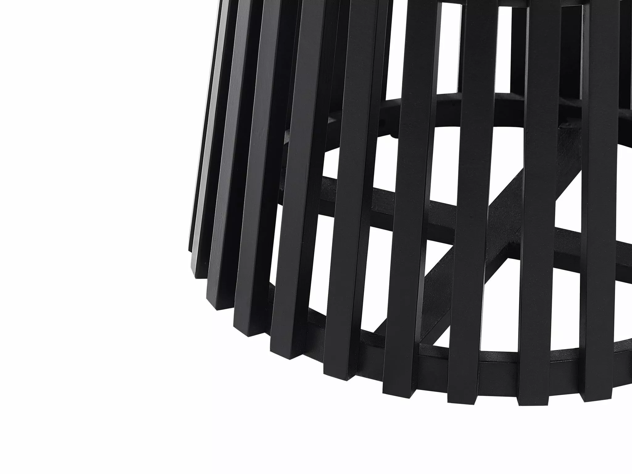 Beliani Ruokapöytä Musta ⌀ 120 Cm MESILLA - Image 4