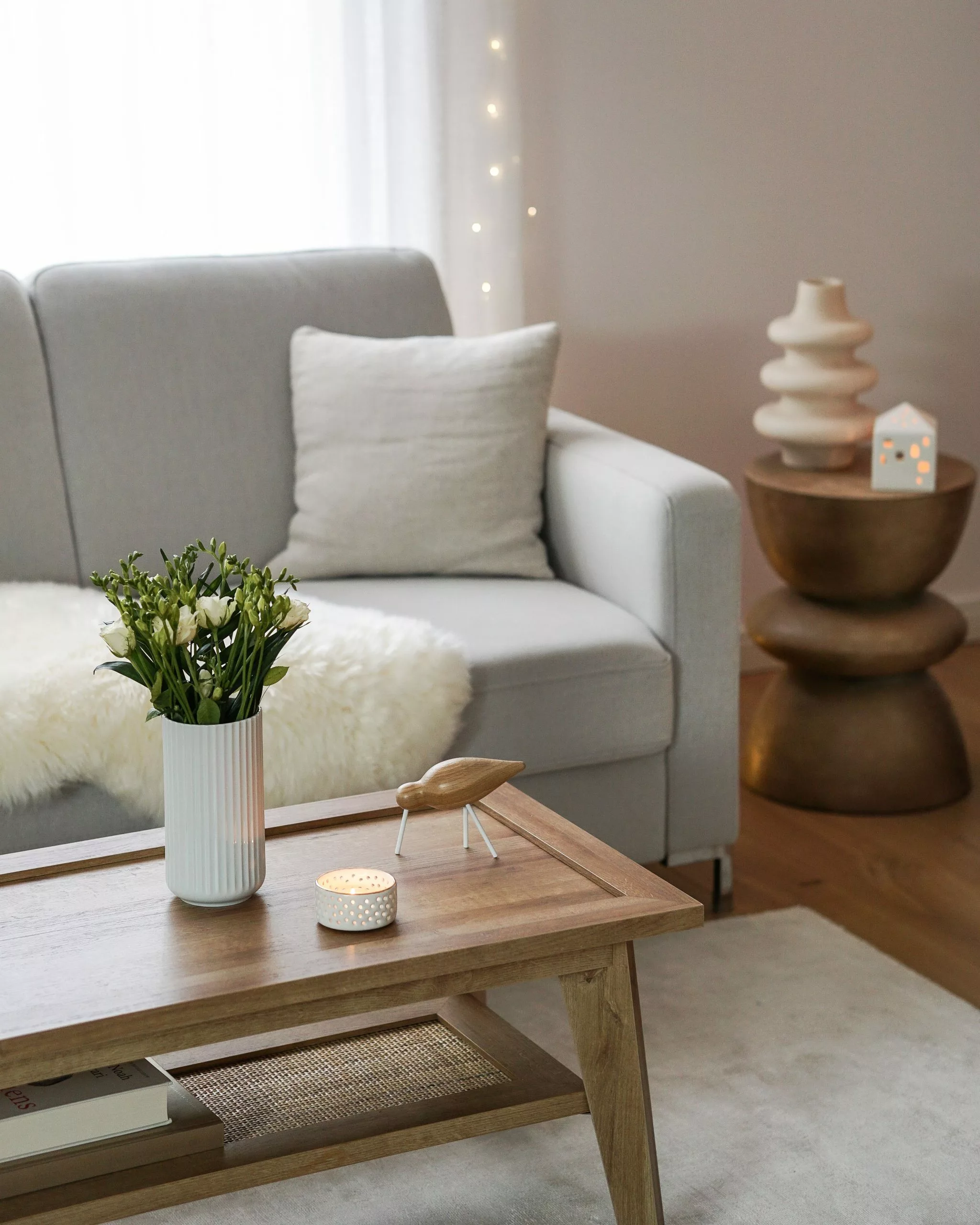 Beliani Sohvapöytä Vaalea Puu SIMLA - Image 3